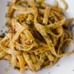 Tagliatelle pesto di pomodori secchi e limone