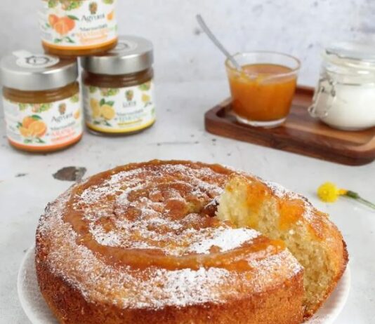 TORTA ALLA YOGURT CON MARMELLATA DI MANDARINI BIO AGRUMI’